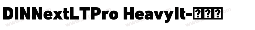 DINNextLTPro HeavyIt字体转换